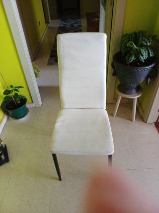6 Sillas Comedor Piel Sintética Metal