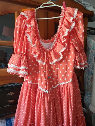 Traje de gitana rojo talla 50