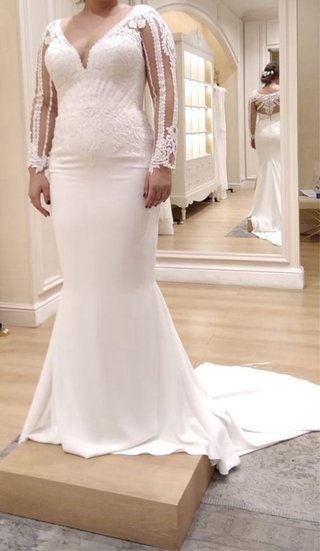 Vestido de Novia 2021 Encaje Manga Larga