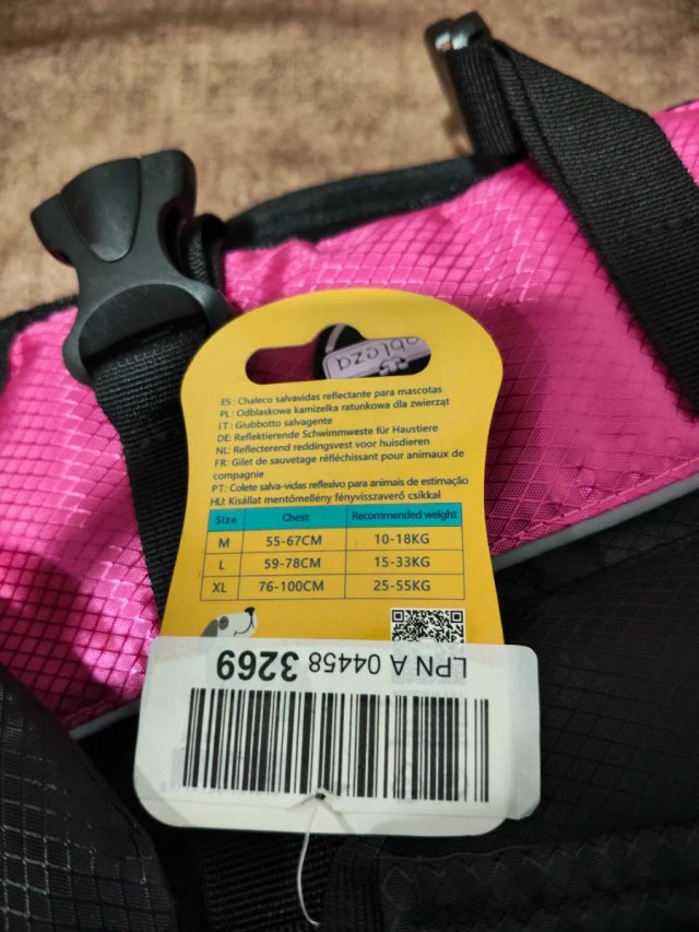 Chaleco Salvavidas para Perros Nobleza ( M-L-XL ).