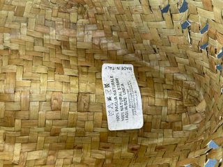 Cappello paglia naturale con fettuccia