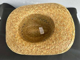 Cappello paglia naturale con fettuccia