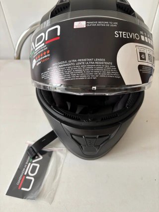 Casco Moto ADN STELVIO Negro Integral