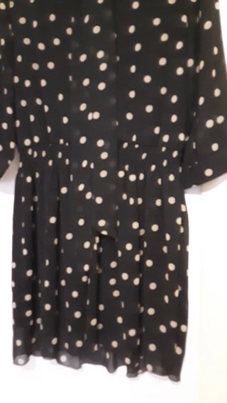 Vestido lunares negro y blanco. Talla S/ M