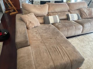 Sofá modular beige 2,87m x 1,87m