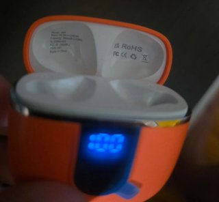 Auriculares Cillso Naranja y Blanco