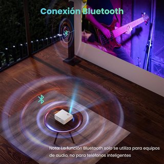 Proyector Nativo 1080P 4K Soporte WiFi
