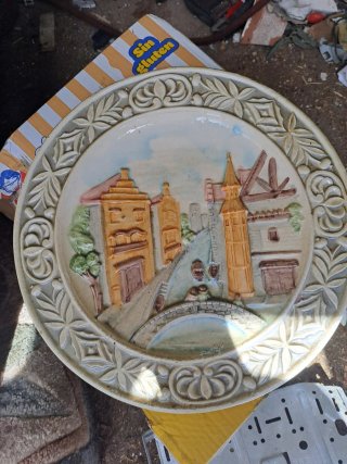 Plato decorativo de cerámica para colgar