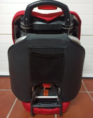Silla coche alzador sin arnés color rojo