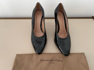 Gianvito Rossi Amelia 85 Pelle Nera Decolletè
