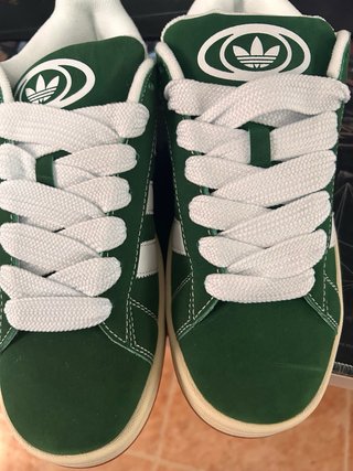 Adidas Campus Talla 40.5 Verde/Blanco
