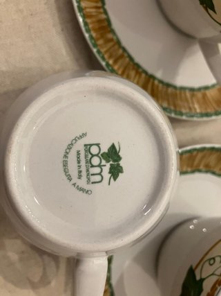 Juego de café de cerámica italiana