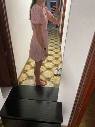 Vestido floral rosa