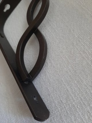 6 Soportes Estantería Hierro Forjado