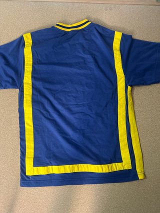 T-shirt Adidas Vintage Anni '90 Blu/Giallo M