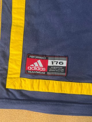 T-shirt Adidas Vintage Anni '90 Blu/Giallo M