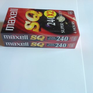 2 Cintas VHS Maxell nuevas
