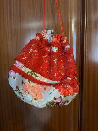 Traje Flamenca Mujer Rojo Flores