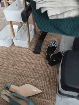 Zapatos de tacón verrde azulado talla 38
