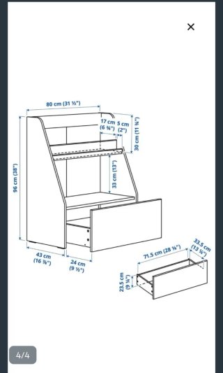 Librería Bergig Ikea Blanca
