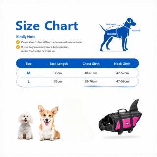 Chaleco Salvavidas Perro Nobleza Rosa ( M - L )