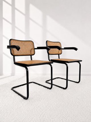 SILLA CESCA B64. ESTRUCTURA NEGRA. 90s