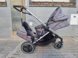 Carrito Gemelar Phil & Teds Doble