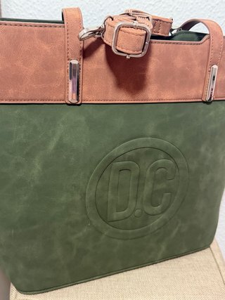 Bolso Tote DC Verde y Marrón