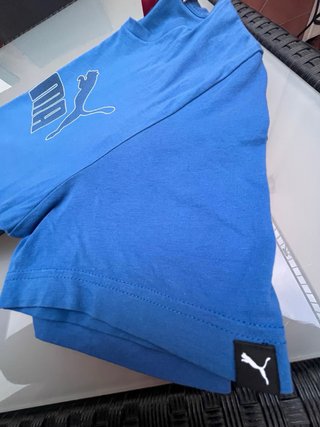 Camiseta Puma Azul Algodón
