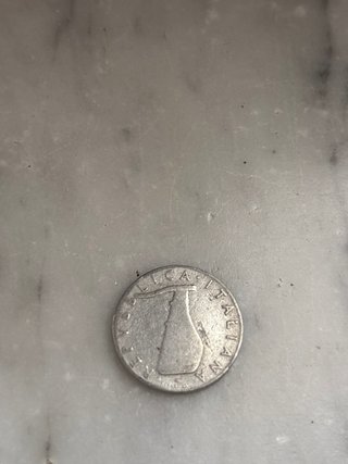 Moneta 5 Lire Delfino 1953