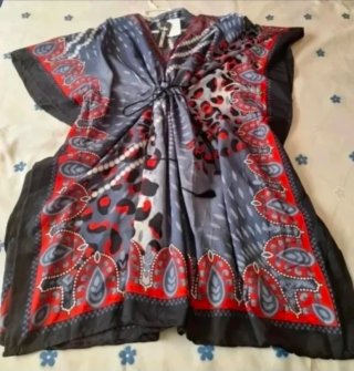 Túnica Kimono Estampada Playa talla Unica