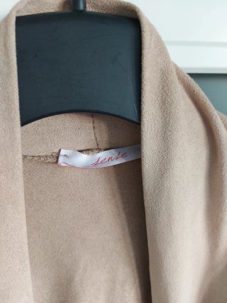 Talla S - Chaqueta Boho Beige con Flecos
