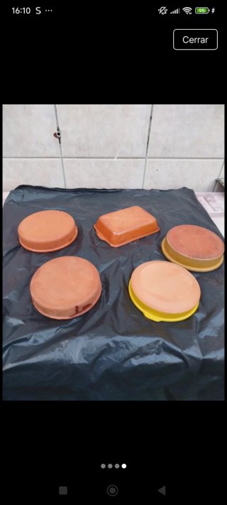 Conjunto 5 cazuelas terracota 18/20cm