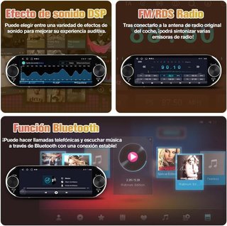 Radio coche Android 14 pantalla táctil 1DIN NUEVO