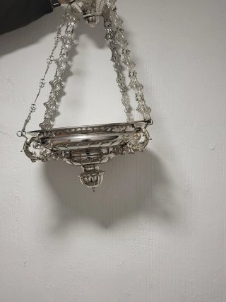 Lámpara Votiva Colgante Plata