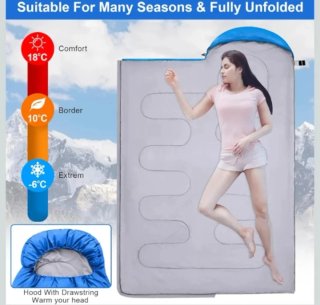 Saco de dormir impermeable ultraligero