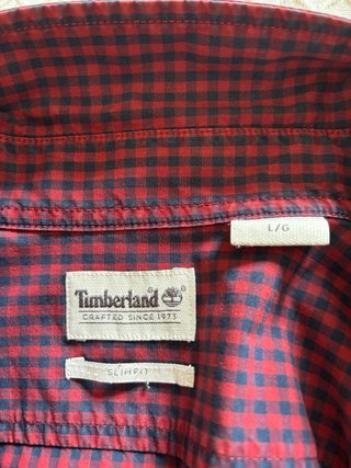 Camisa Timberland cuadros roja Talla L