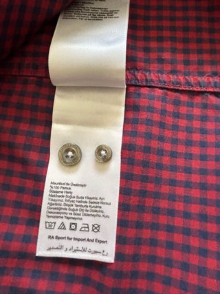 Camisa Timberland cuadros roja Talla L