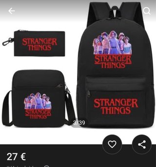 Lote Stranger Things: Mochila, Bolso y Estuche