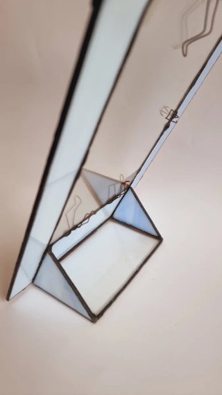 Marco de fotos de cristal artesanal-Estilo Tiffany