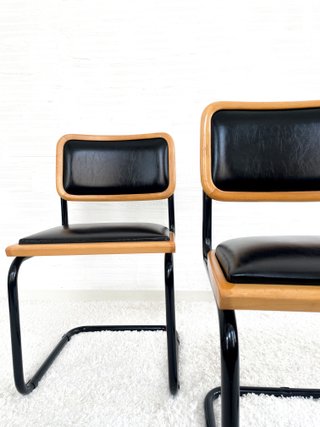 SILLA CESCA B32. TAPIZADA Y ESTRUCTURA LACADA