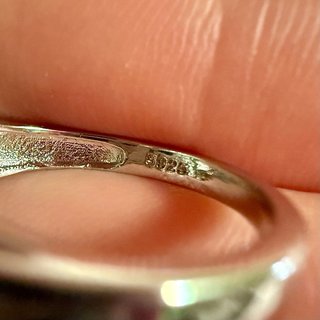 Anello Argento S925 con Zirconi Verdi