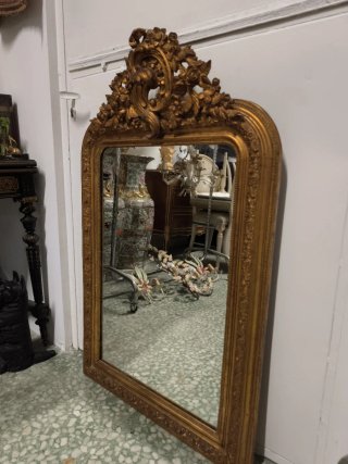 Espejo antiguo dorado
