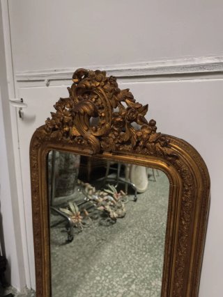 Espejo antiguo dorado