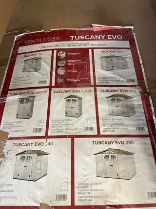 Caseta de jardín Tuscany Evo 200 con suelo 4 m2