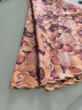 Mantel redondo 145cm estampado frutos secos