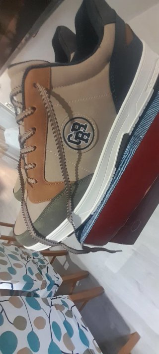 Sneakers Carrera Pelle Beige/Blu Taglia 44