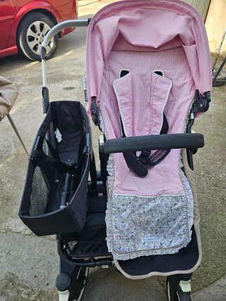 Carro Gemelar Bugaboo Donkey Rosa