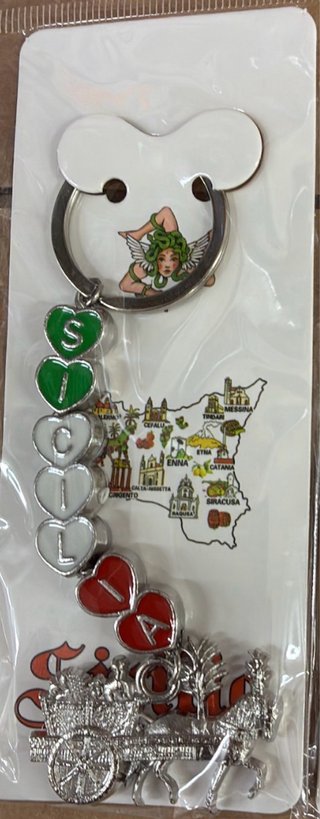Portachiavi Sicilia Cuore Carro Siciliano
