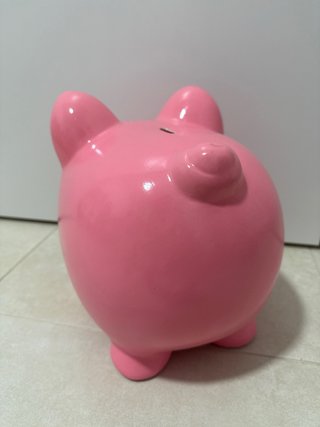 Hucha Cerdito Rosa Grande 25cm